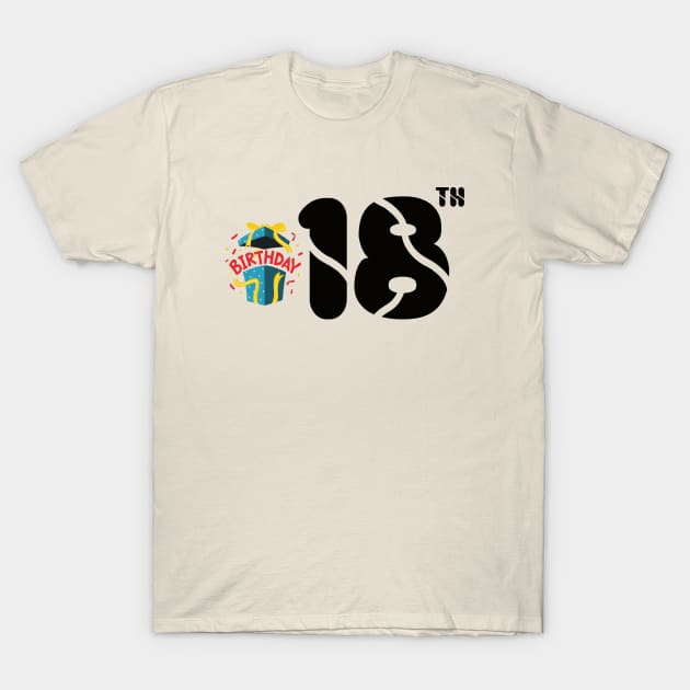 happy birthday 18th T-Shirt by kiwodesign